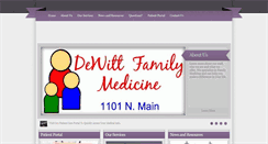 Desktop Screenshot of dewittfamilymedicine.com