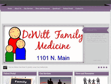 Tablet Screenshot of dewittfamilymedicine.com